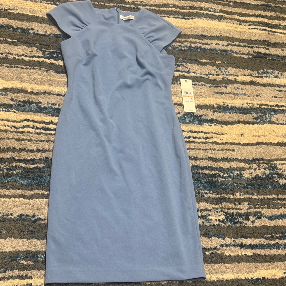 Calvin Klein Light Blue Midi Dress